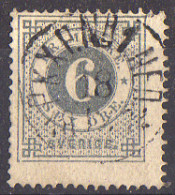 Suède - 1872 - M. 20 C Gris, Oblitéré - Used Stamps