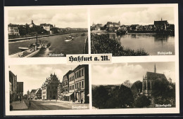 AK Hassfurt, Hauptstrasse, Ritterkapelle Und Mainpartie  - Hassfurt