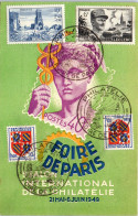 75 PARIS - Carte Souvenir Philatelie De 1949 - Autres & Non Classés