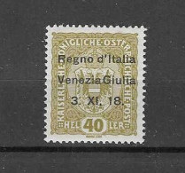 Italien/Jul.-Venetien - Selt./postfr. Bessere FM Aus 1918 - Michel 10! - Venezia Giulia