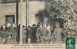 94 - Nogent Sur Marne - Garnier Et Valet Traqués Depuis Un Pavillon - Animée - Gendarmes - CPA - Oblitération Ronde De 1 - Nogent Sur Marne