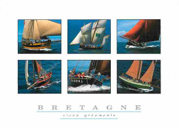 Bateaux - Voiliers - Bretagne - Vieux Gréements - Multivues - CPM - Voir Scans Recto-Verso - Sailing Vessels