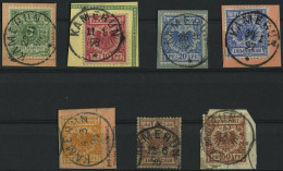 KAMERUN V 46-50 BrfStk, O, 1892-98, 5 - 50 Pf., Stempel KAMERUN, 7 Werte Etwas Unterschiedlich - Camerún