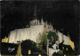 50 - Le Mont Saint Michel - Vue De Nuit - Flamme Postale - CPM - Voir Scans Recto-Verso - Le Mont Saint Michel