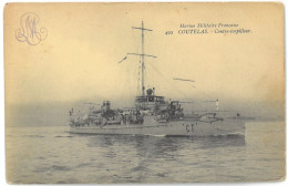 CPA Marine De Guerre Française - COUTELAS - Contre-Torpilleur - Ed. Marius Bar , Toulon - Warships