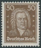 Dt. Reich 396 **, 1926, 50 Pf. Bach, Postfrisch, Pracht, Gepr. Bühler, Mi. 170.- - Nuevos