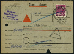 ALLGEMEINE-AUSGABEN 193 BRIEF, 1948, 40 Pf. Dkl`rosalila, Einzelfrankatur Auf Nachnahmekarte, Feinst - Other & Unclassified