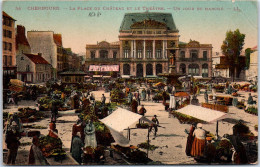 50 CHERBOURG - La Place Du Chateau, Jour De Marche. - Cherbourg