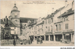AKSP1-0043-88 - SAINT-DIE - Vosges - Place Jules-ferry - La Cathédrale Et Les Vieilles Arcades - Saint Die
