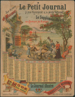 Belgique - Calendrier Format A4 : Le Petit Journal 1897 (Imp. E. Jobard, Dijon). Quelques Petits Trous. - Big : ...-1900