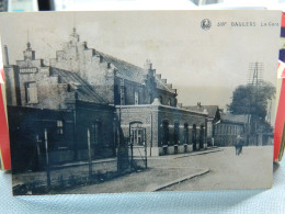 BAULERS: PHOTO REPRO D'UNE CARTE POSTALE   -LA GARE DE BAULERS ANIMEE - Nijvel