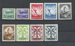 HUNGRIA  YVERT   AEREO  26/34   MH  * - Unused Stamps