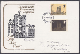 GB Great Britain 1973 Private FDC Commonwealth Parliamentary Conference, London, St. James Palace, First Day Cover - Storia Postale