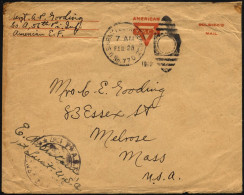 FELDPOST 1919, Feldpost-Ovalraute U.S. ARMY POSTAL SERVICE/No. 770 Und US-Zensurstempel Mit Vermerk Des Militärischen Vo - Storia Postale