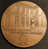 Médaille En Bronze - Compagnie Financière De Paris Et Des Pays-Bas - Banque - 1872 -1972 - 100ème Anniversaire - Professionals / Firms