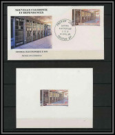 Nouvelle Calédonie épreuve De Luxe / Deluxe Proof + FDC Premier Jour - N° 502 Central Electronique - Ongetande, Proeven & Plaatfouten