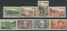 FRANCE - 1937, DIFFERENT STAMPS OF 8, UMM(**). - Ongebruikt