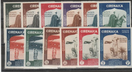 209 - Cirenaica 1934 - II Mostra Arte Coloniale N. 93/98+A24/A29. Cat. € 330,00. MNH - Cirenaica