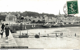 NÂ°3688 Z -cpa Trouville -le Bac Ã  MarÃ©e Basse- - Trouville