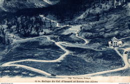 NÂ° 5079 Z -cpa Refuge Du Col D'Izoard Et Route Des Alpes - Sonstige & Ohne Zuordnung