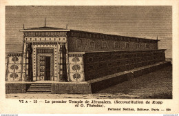 NÂ° 6225 Z -carte -JÃ©rusalem -la Premier Temple  Recontitution De ThÃ©niux- - Israel