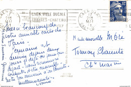 NÂ° 5892 Z -oblitÃ©ration Machine Secap -Caen Ville Ducale- Abbaye ChÃ¢teau- - Mechanical Postmarks (Advertisement)