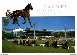 NÂ°6659 Z -cpsm Cagnes -hippodrome De La CÃ'te D'Azur- - Hippisme
