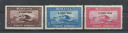 RUMANIA   YVERT  AEREO  4/6   MH  * - Ungebraucht