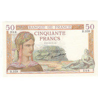 50 FRANCS CERES 17-01-1935  TTB+ Fayette 17.3 - 50 F 1934-1940 ''Cérès''