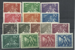 SUECIA   YVERT   178/92   MH  * - Unused Stamps