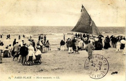 Le Touquet Paris Plage  Marée Montante ( Bateau Promenade à Voile ; Expédiée De Brunoy , Timbrée D'Etaples  En 1907 - Le Touquet