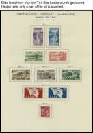 SAMMLUNGEN, LOTS O,* FDC, Zweifach Gesammelte Sammlung Saarland Mit Einigen Guten Mittleren Werten, Prachterhaltung - Collections, Lots & Series