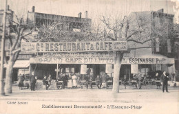 L'ESTAQUE-Plage (Bouches-du-Rhône) Par Marseille - Gd Restaurant & Café Du Littoral Espinasse - Etablissement Recommandé - L'Estaque