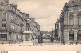 72 LE MANS BOULEVARD RENE LEVASSEUR ET LA STATUE TRAMWAY - Le Mans