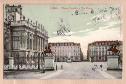 26854 / ⭐ TORINO Turin Piazza CASTELLO Via ROMA Carte Pionnière Taxée 01.06.1905 ¤ GUGHENHEIM ZURICH 9182 Italia Italie - Autres & Non Classés