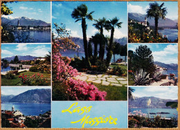 26776 / ⭐ Carte Géante Lago MAGGIORE Lac MAJEUR Multivues 1960s Photo-Bromure Foto PANCALDI Ascona - Autres & Non Classés