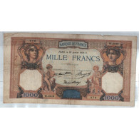 France 1000 Francs Cérès Et Mercure 26 Janvier 1933, W.2319 876 , TB, Lartdesgents - 1 000 F 1927-1940 ''Cérès Et Mercure''