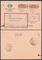 Bautzen ZKD-Bf, R3 MdI ZKD-Kontrolle, Setzkasten-St. "NICHT ZKD BERECHTIGT GEM. § ABS. 2d" 16.11.59, Mke Zerschn. - Centrale Postdienst