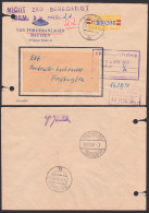 Bautzen ZKD-Bf, R3 MdI ZKD-Kontrolle, Setzkasten-St. "NICHT ZKD BERECHTIGT GEM. § ABS. 2d" 12.11.59, Mke Zerschn. - Centrale Postdienst