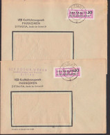 Zittau Zwei ZKD-Briefe Der Fa. PHÄNOMEN Kraftfahrzeugwerk, Umbenennung Zu ROBUR-Werke - Central Mail Service