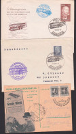 Borkheide (Kr Belzig) 3 Schmuckbelege Bork-Brück 1912 - 1962, Hans Grade-Gedenkflug 7.10.59 10. Jahrestag DDR - Franking Machines (EMA)