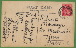 Ad0788 - SOUTH AFRICA - Postal History - POSTCARD From NATAL To ITALY  1914 - Cartas & Documentos