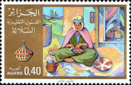 Algérie (Rep) Poste N** Yv: 728 Mi:767 Arts Populaires Traditionnel Vanerie - Algeria (1962-...)