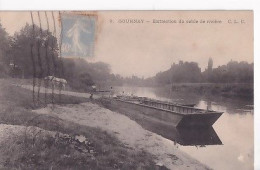 GOURNAY                 EXTRACTION DU SABLE DE RIVIERE      PENICHE A FOND PLAT - Gournay Sur Marne