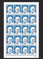 SOUTH SUDAN - New!- Gandhi Commemoration Issue - Full Sheet, 20x 1,500 SSP - Sudán Del Sur