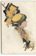 N°23015 - MM Vienne N°882 - W. Barribal -Jeune Femme De Profil Portant Un Chapeau Jaune - Barribal, W.