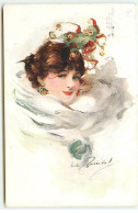 N°23014 - MM Vienne N°882 - W. Barribal - Portrait D'une Jeune Femme, Avec Un Chapeau En Forme De Lutin Avec Des Grelots - Barribal, W.