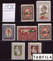 BULGARIA - 1928 - Anne Comp. - Yv 203/04 & PA 1/4 MNH - Años Completos