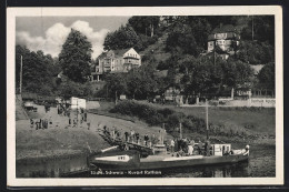 AK Rathen, Dampferanlegestelle Mit Hotel Armida Und Gasthaus Rosengarten  - Rathen