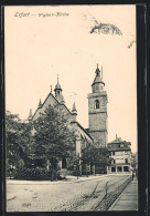 AK Erfurt, Blick Auf Die Wigberti Kirche  - Erfurt